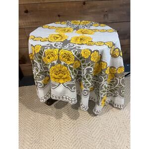 Vintage Lace‎ Yellow Rose Brown Oval